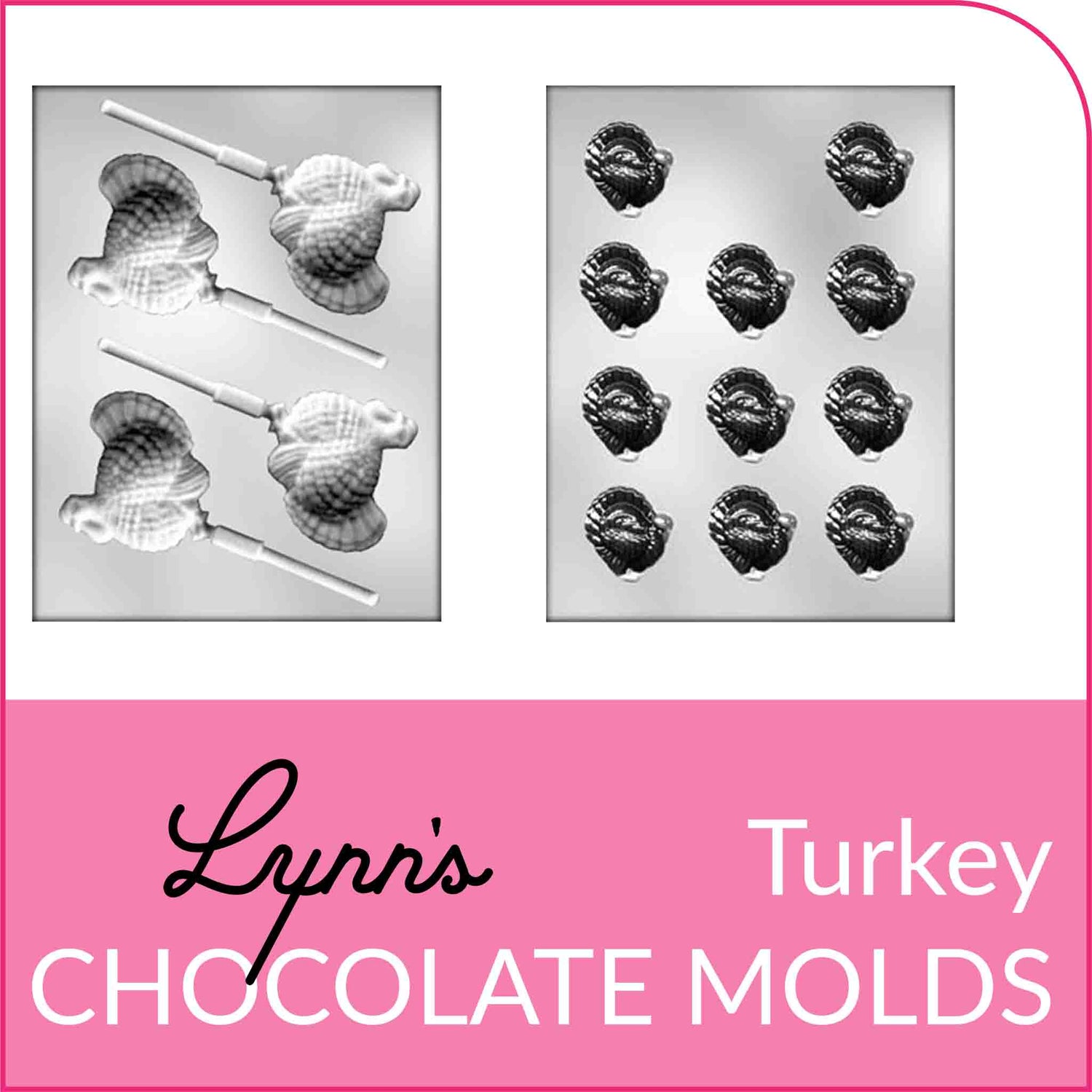Shop Lynn's Collection of Turkey Shaped Chocolate Molds