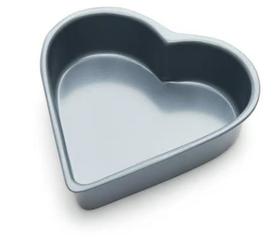 A 3.5-inch heart-shaped baking pan, made of durable material, designed for baking heart-shaped cakes and desserts, ideal for romantic occasions such as Valentine's Day or anniversaries.