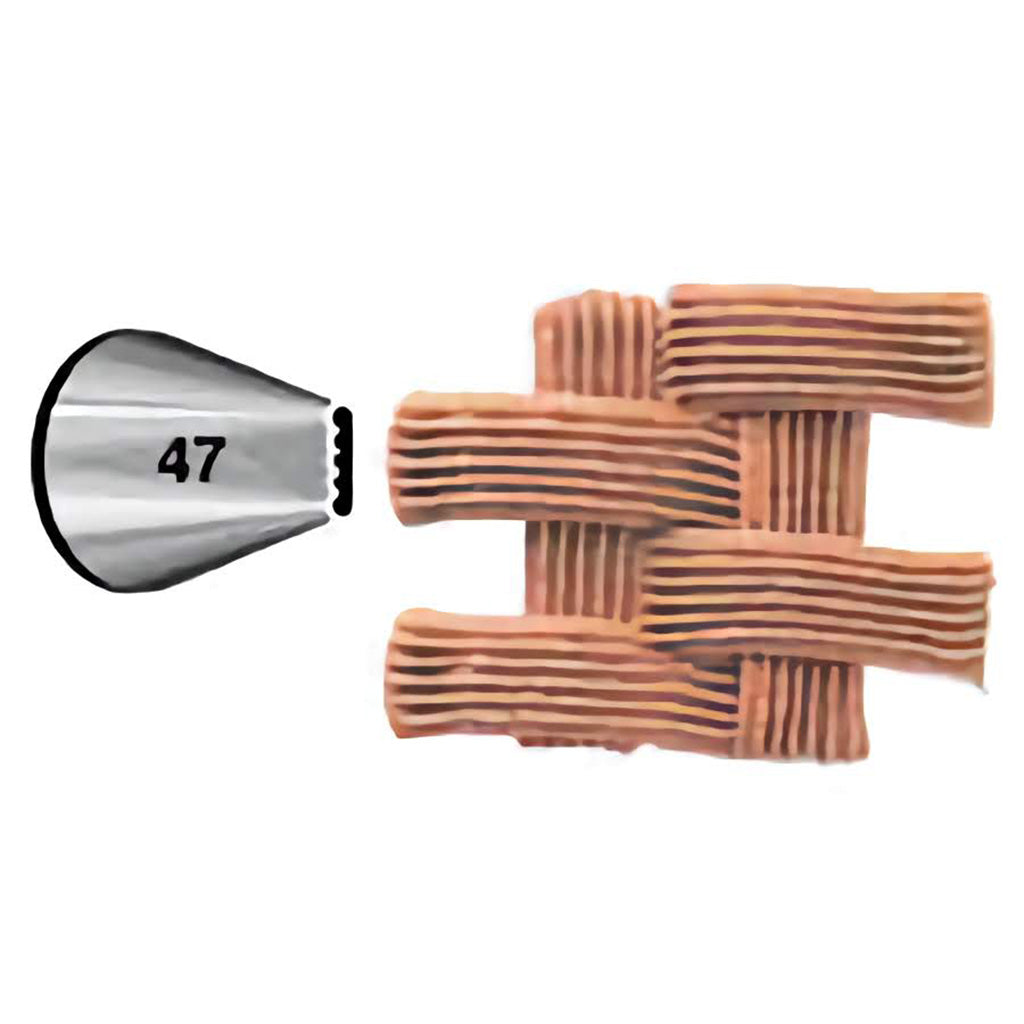 47 Basketweave Piping Tip