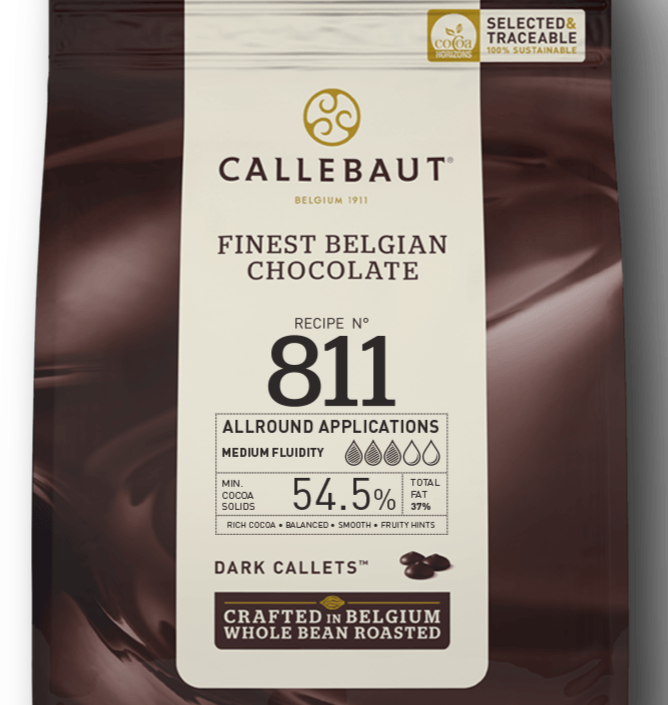 Callebaut Semi-Sweet Dark Chocolate Callets - 53.8%
