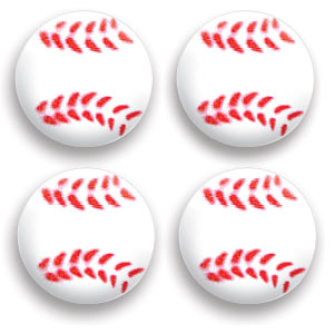Baseball Pressed Sugar Decorations