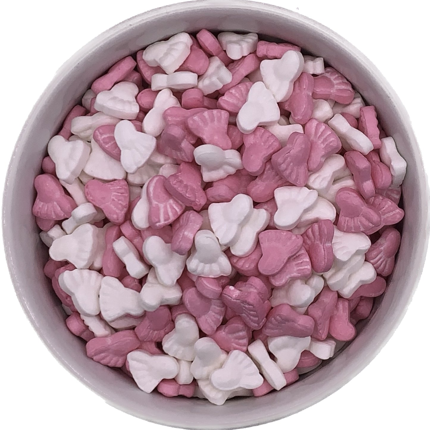 Pink and white baby feet sprinkles