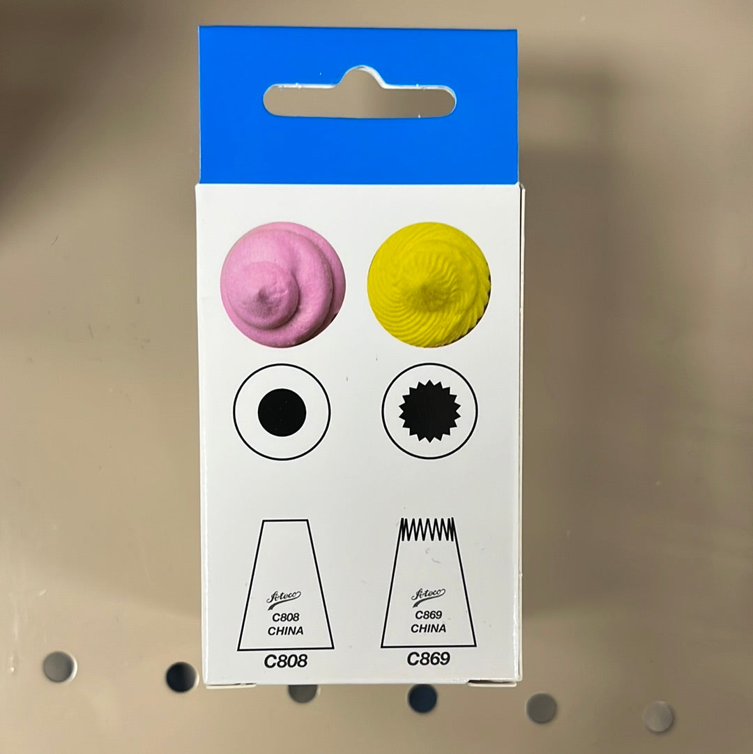 8 Piece Plastic Cupcake Tip Set