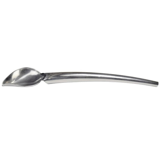 Ateco Stainless Steel Drizzling Spoon for chocolate, icing, and sauce decoration.