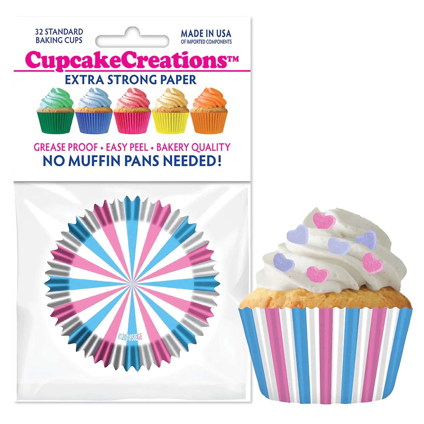 Baby Reveal Standard No Pan Baking Cups
