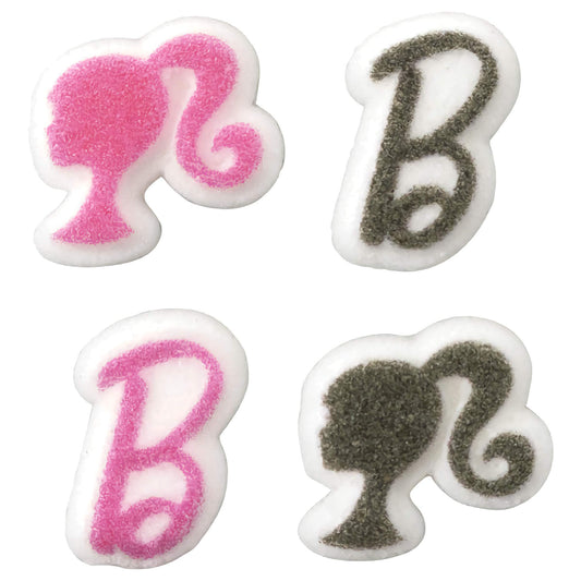 Barbie™ B and Silhouette Pressed Sugars - 12 Count