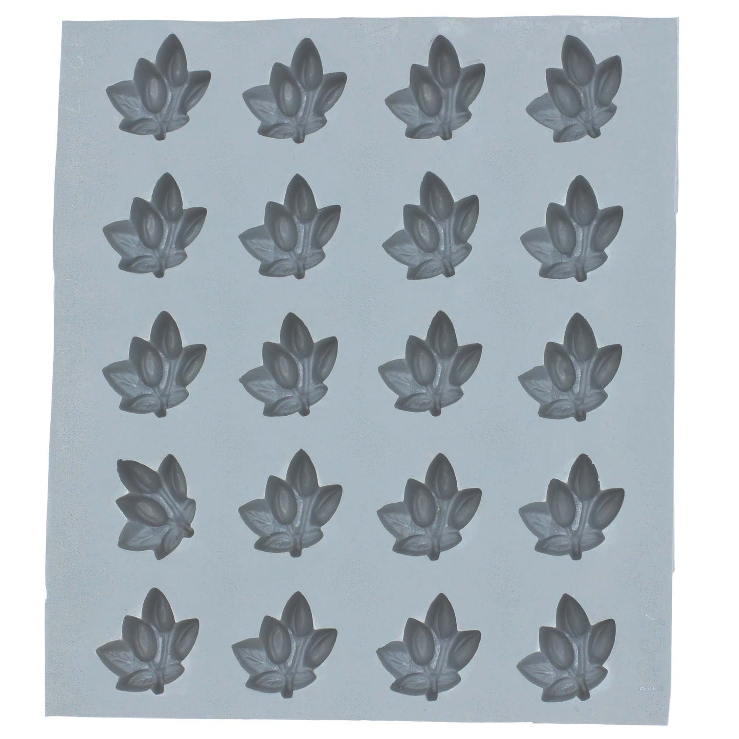 Full sheet of berries and leaf rubber mint molds for seasonal and nature-themed treats