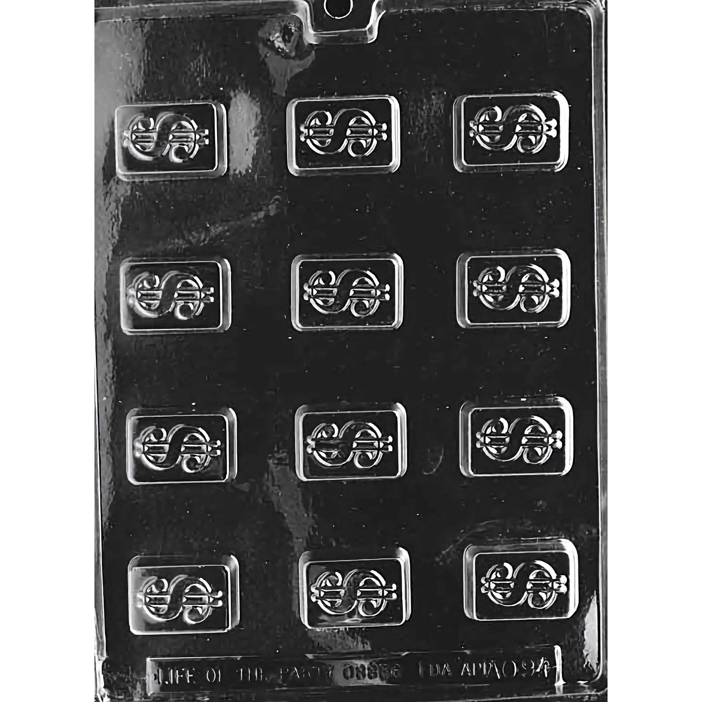 Bite-sized Dollar Sign $ Chocolate Mold
