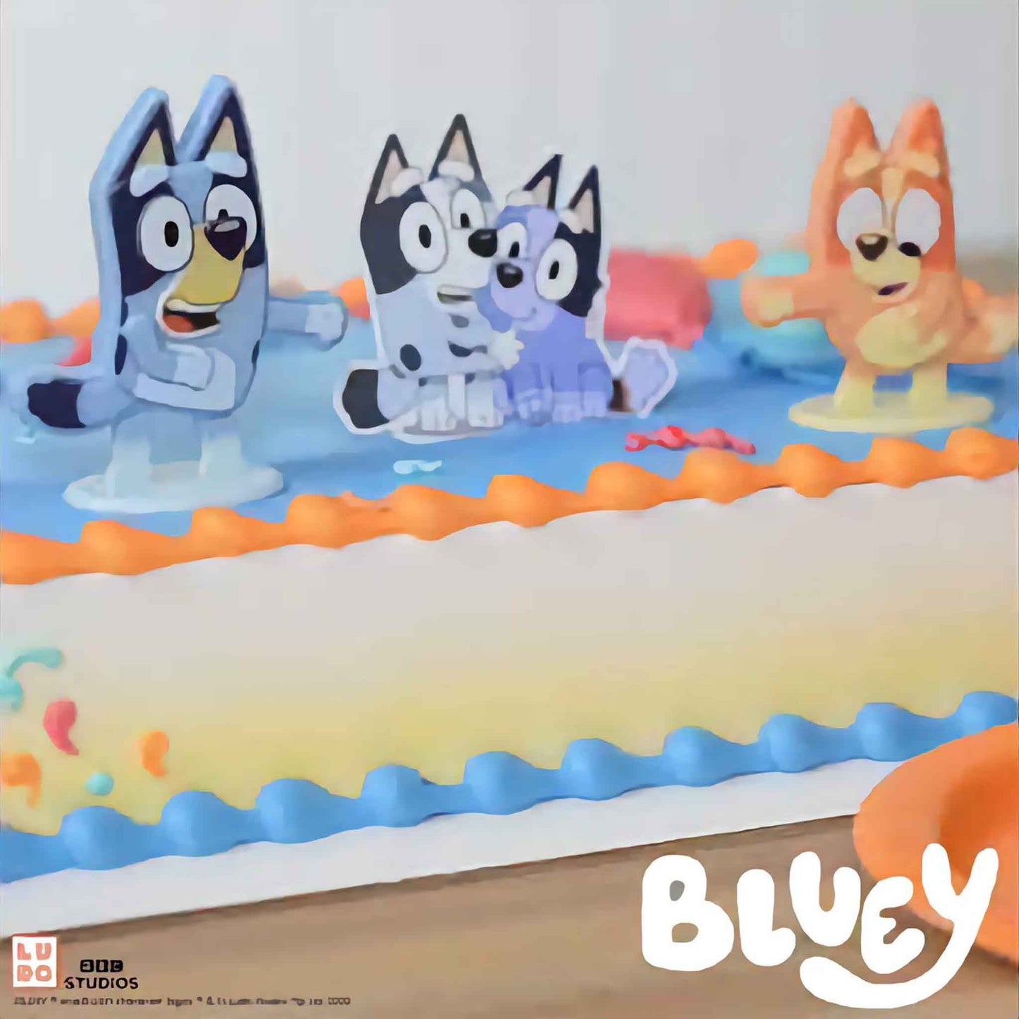 Bluey Cake Topper Dance Mode Decoset