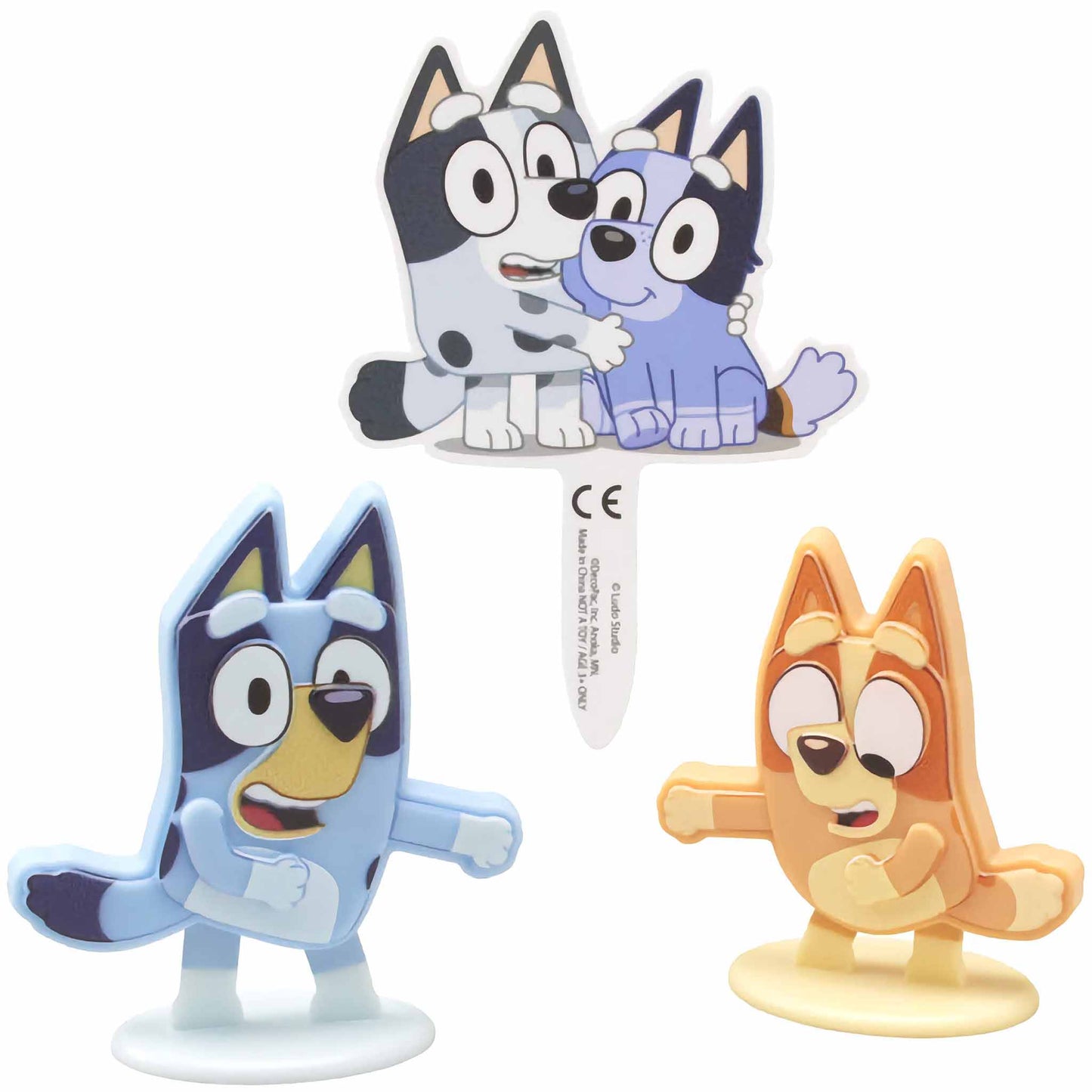 Bluey Cake Topper Dance Mode Decoset