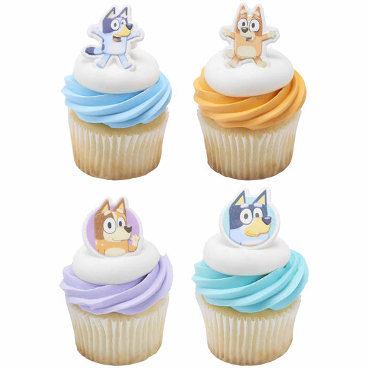 Bluey Cupcake Rings So Much Fun