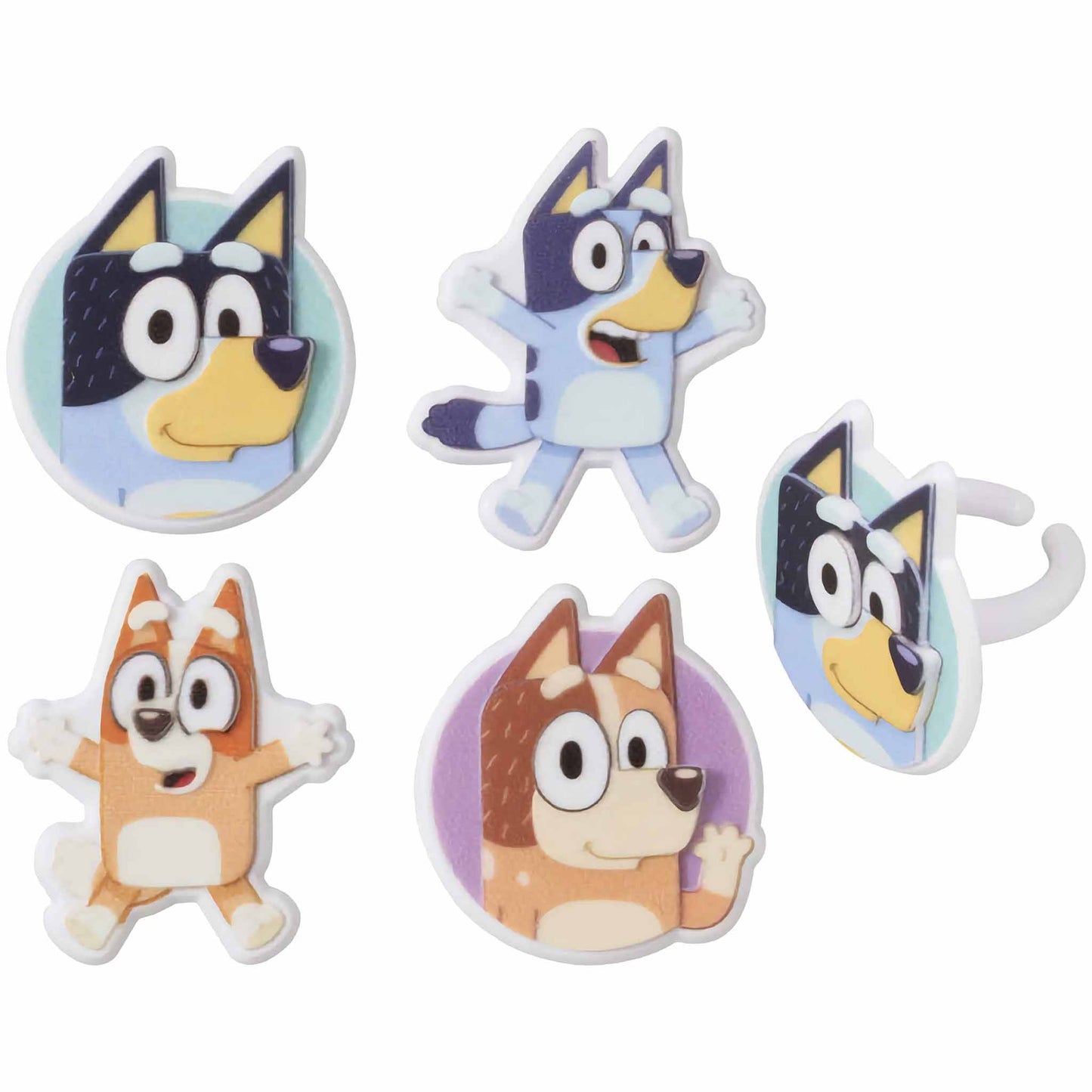 Bluey Cupcake Rings So Much Fun