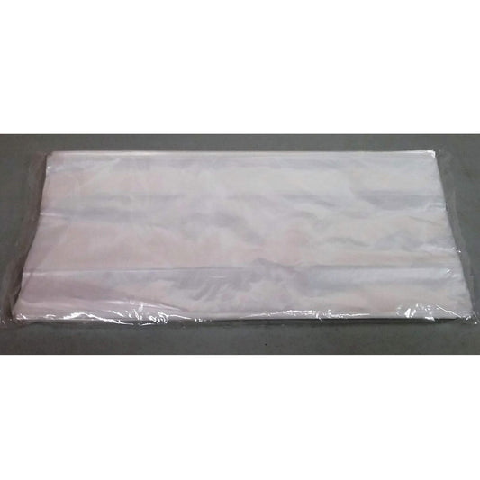 A pack of clear bread bags, dimensions 8 x 4 x 18 inches, in 1 mil thickness. The reflection on the plastic wrap indicates the smooth and glossy texture of the bags.