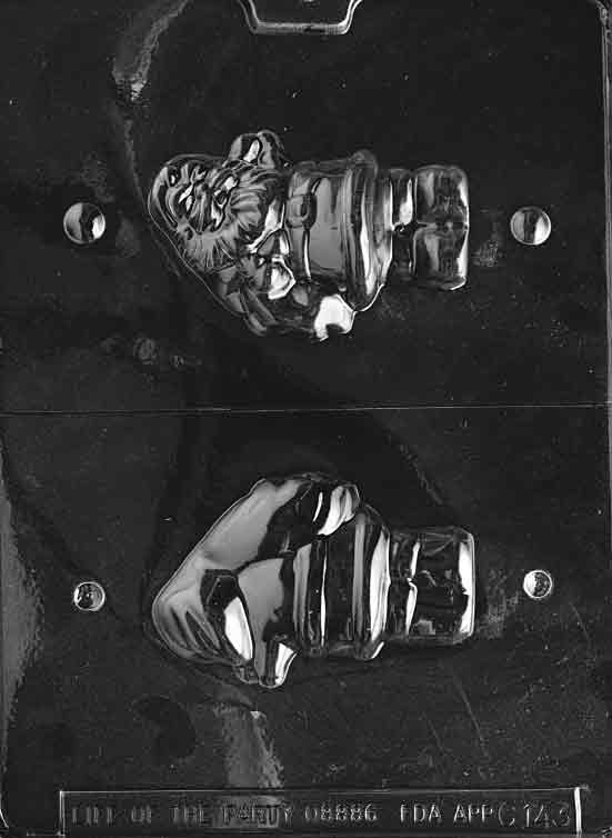 Image of 3D SANTA mold showing full-body Santa figure with traditional hat and beard