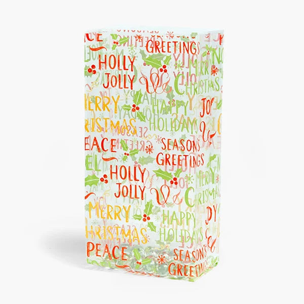 Holiday Wishes Cello Bags
