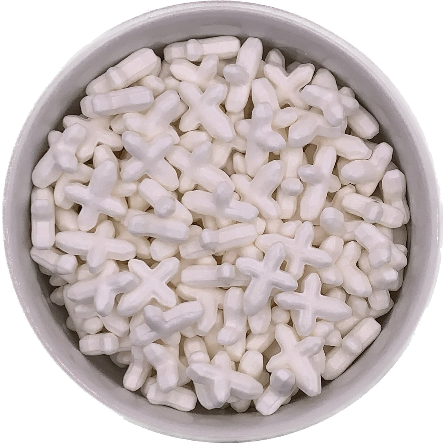 White Cross Shaped Sprinkles