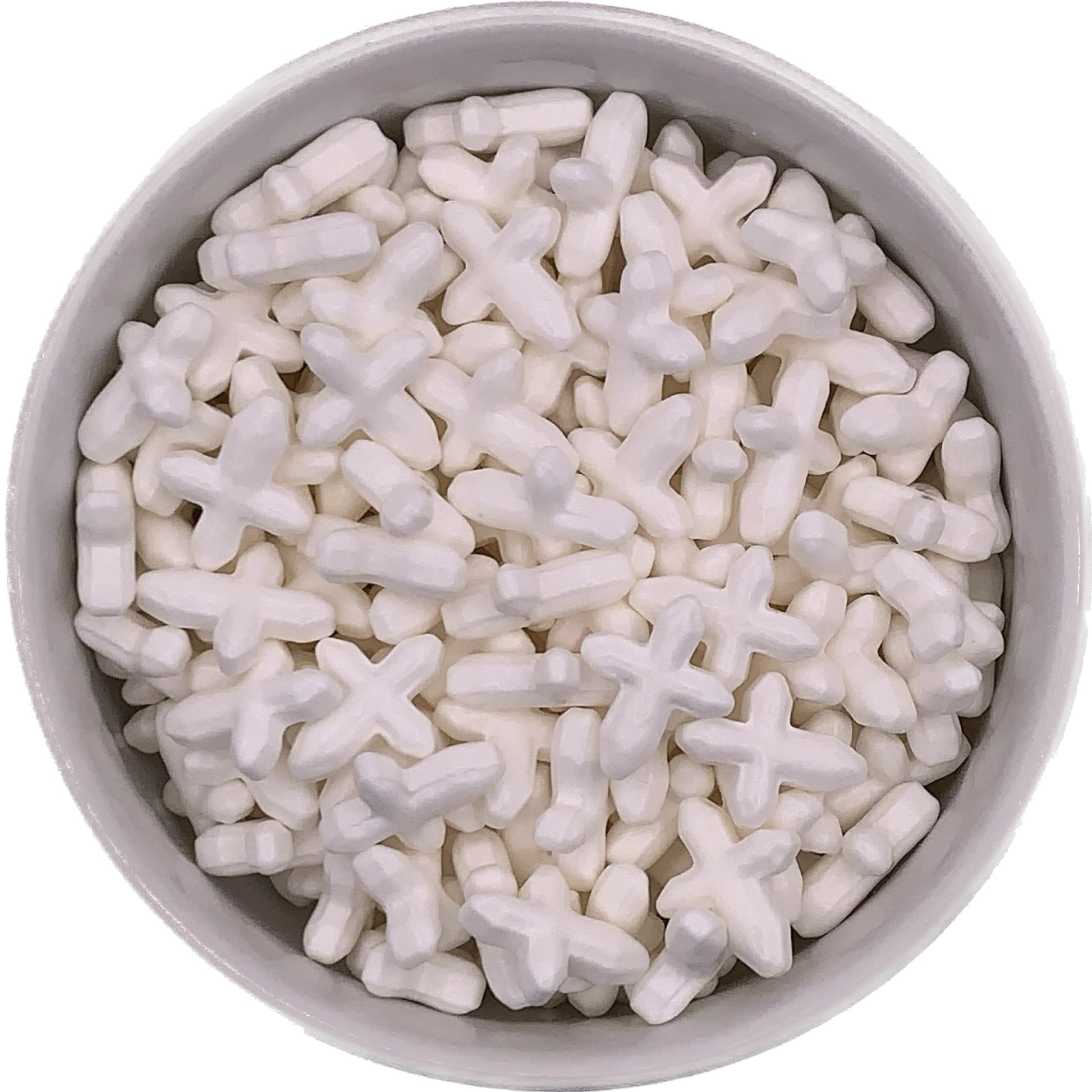 White Cross Shaped Sprinkles