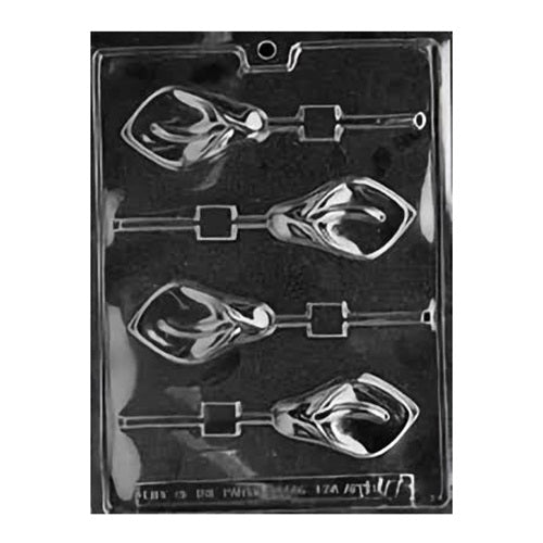 Elegant Calla Lily Chocolate Sucker Mold, featuring the sophisticated silhouette of a calla lily flower, with its signature trumpet-shaped bloom and a graceful stem with a leaf. Perfect for crafting exquisite chocolate favors for weddings, bridal showers, or for elegant springtime gatherings.