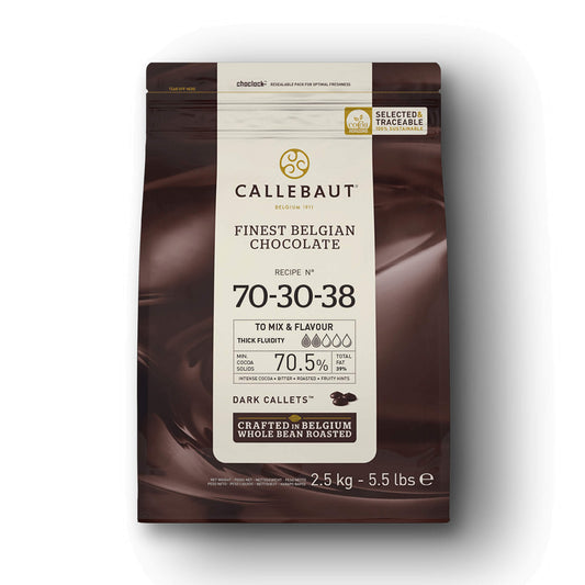 Callebaut Bittersweet Dark Chocolate Callets - 70.5%