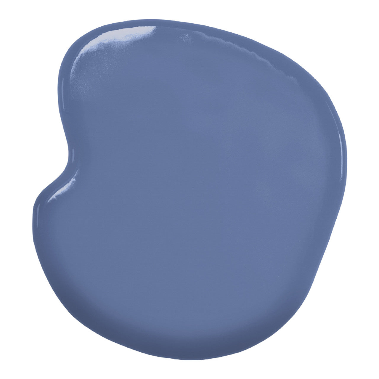 Swatch of Colour Mill Denim oil-based food coloring in a muted mid-blue tone.
