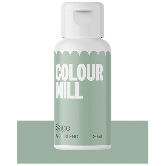 Colour Mill Sage oil blend food color 20ml bottle with soft green label