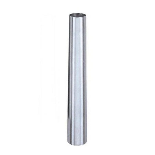 Stainless steel cream roll form mold, conical in shape, designed for making cream rolls and filled pastries.