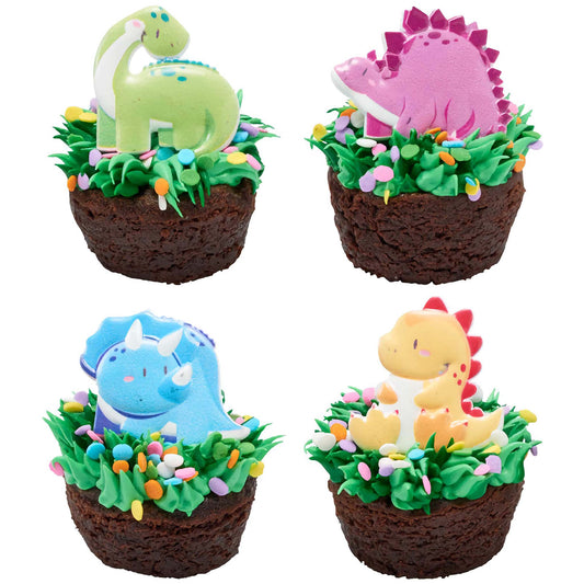 Cutsie Dinosaurs Cupcake Rings - 8 Pack