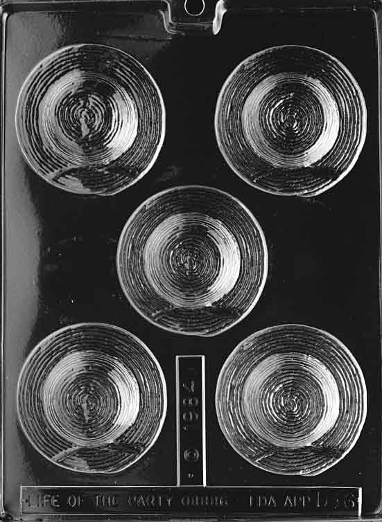 Chocolate mold shaped like a straw bonnet