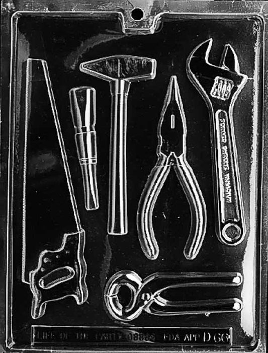 Assorted chocolate tool shapes