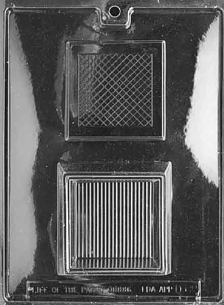 Square chocolate mold with deep walls