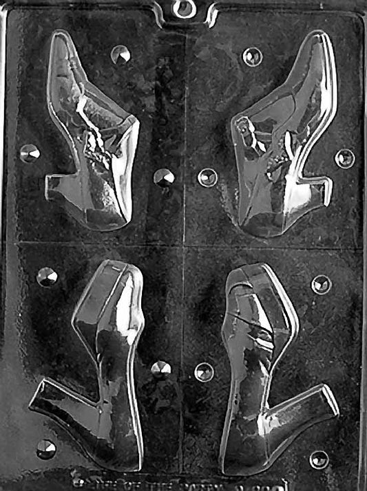 Chocolate mold shaped like a women’s high heel shoe