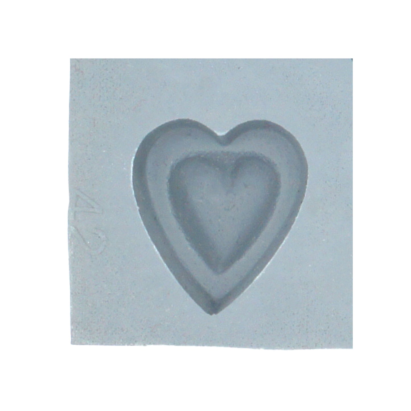 Double Heart Rubber Mint Mold
