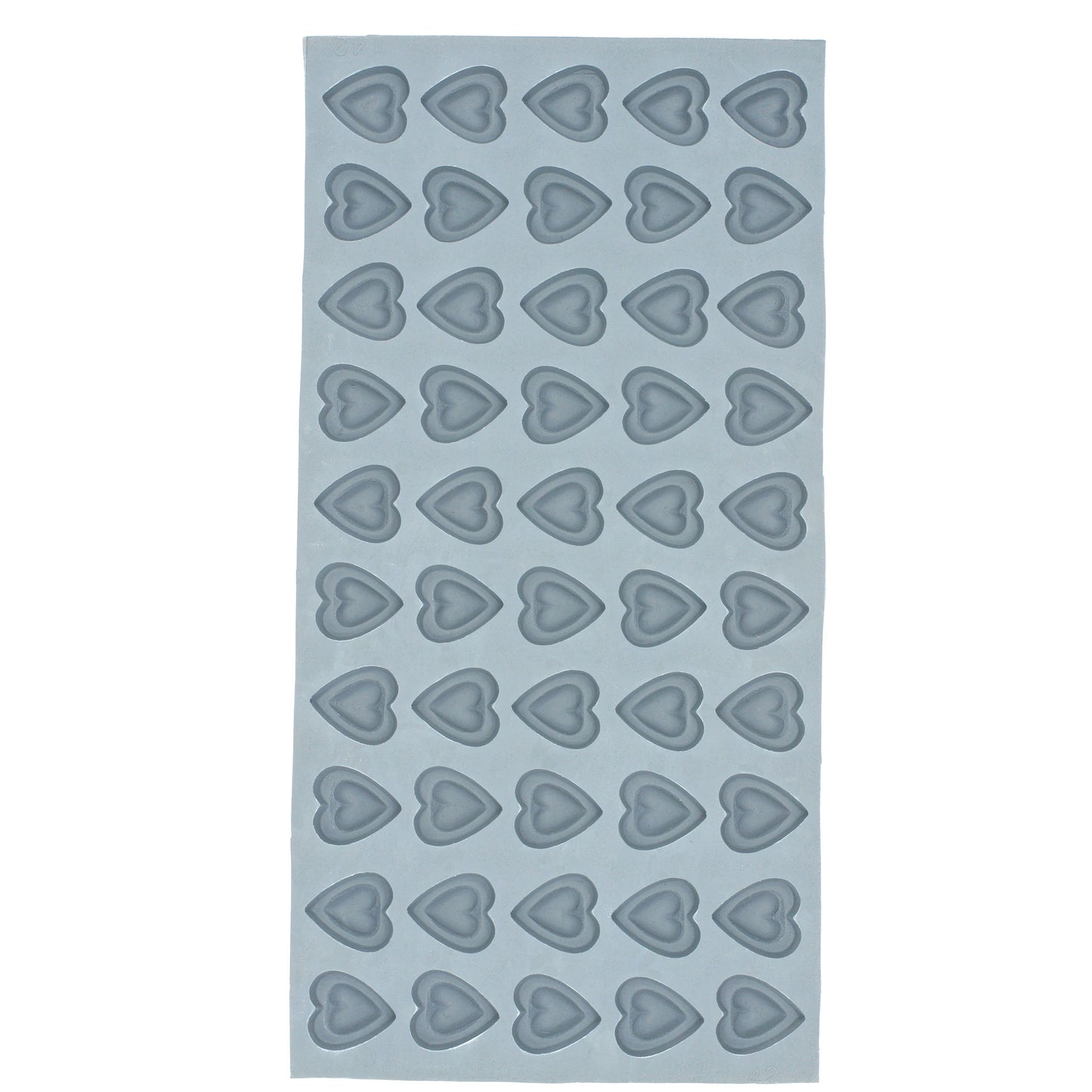 Double Heart Rubber Mint Mold