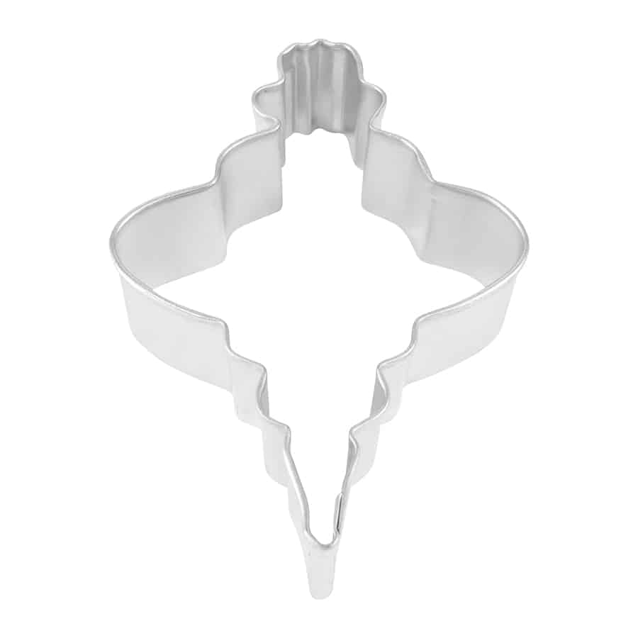 Fancy Oval Christmas Ornament Cookie Cutter - 3.5"