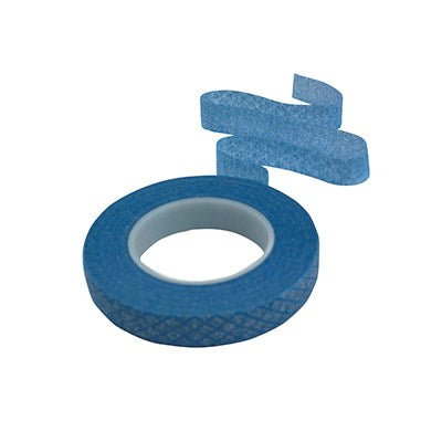 Blue sparkle floral tape for sugar flower decorating and florist wire wrapping, stretchable and self-adhesive for realistic sugar craft flowers