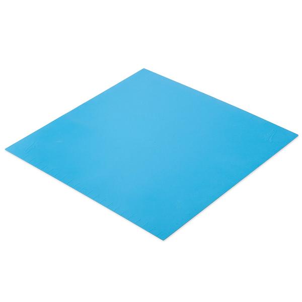 Ateco 699 blue 24" x 24" non-stick silicone work mat, designed for rolling fondant and sugar work.