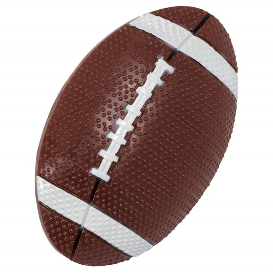 Football-themed magnet cake topper with a textured brown football design, ideal for tailgate parties, Super Bowl events, and birthday celebrations for football enthusiasts.