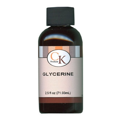 2 oz bottle of glycerine by CK Products, ideal for softening icing, adding sweetness to cakes, making taffy, and preserving fruits.