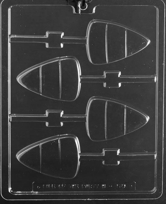 LARGE CANDY CORN Lollipop mold, candy corn motif for lollipops.