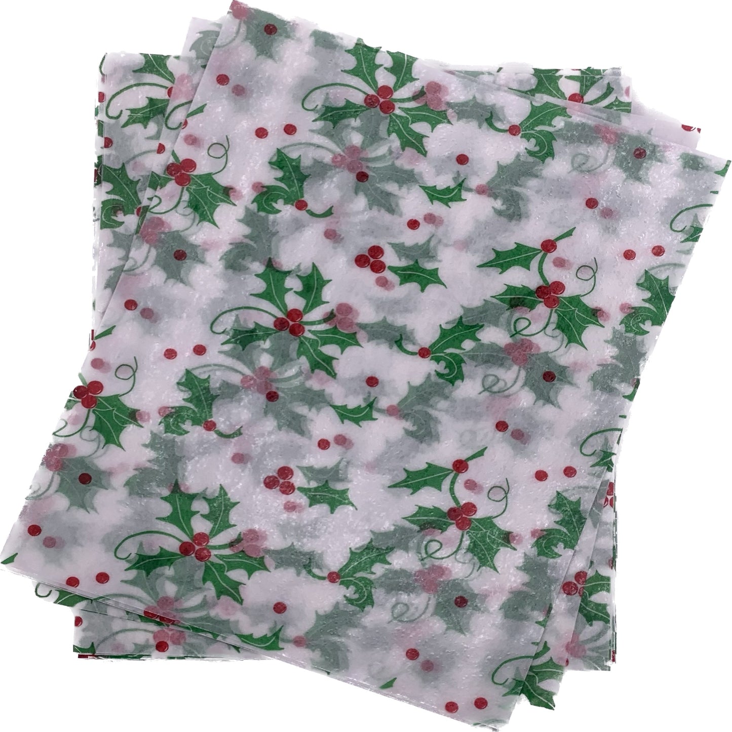 Holly / Holiday Wax Caramel Candy Wrappers