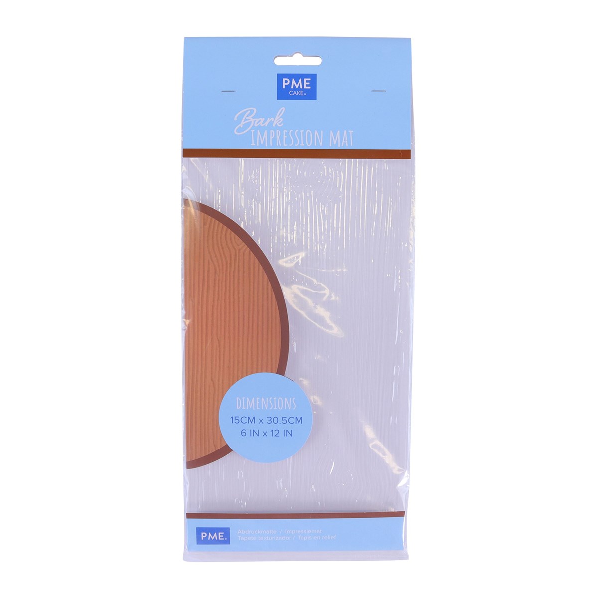PME Bark Impression Mat in retail packaging, showing size and branding.