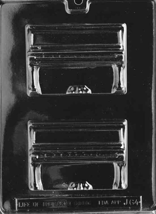 Image of UPRIGHT PIANO mold showing a boxy upright piano silhouette with fine details.