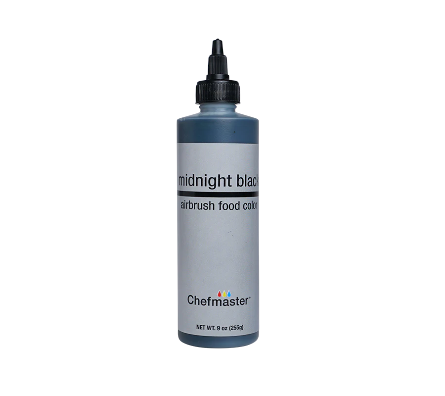 Chefmaster Airbrush Food Color- Black 9oz
