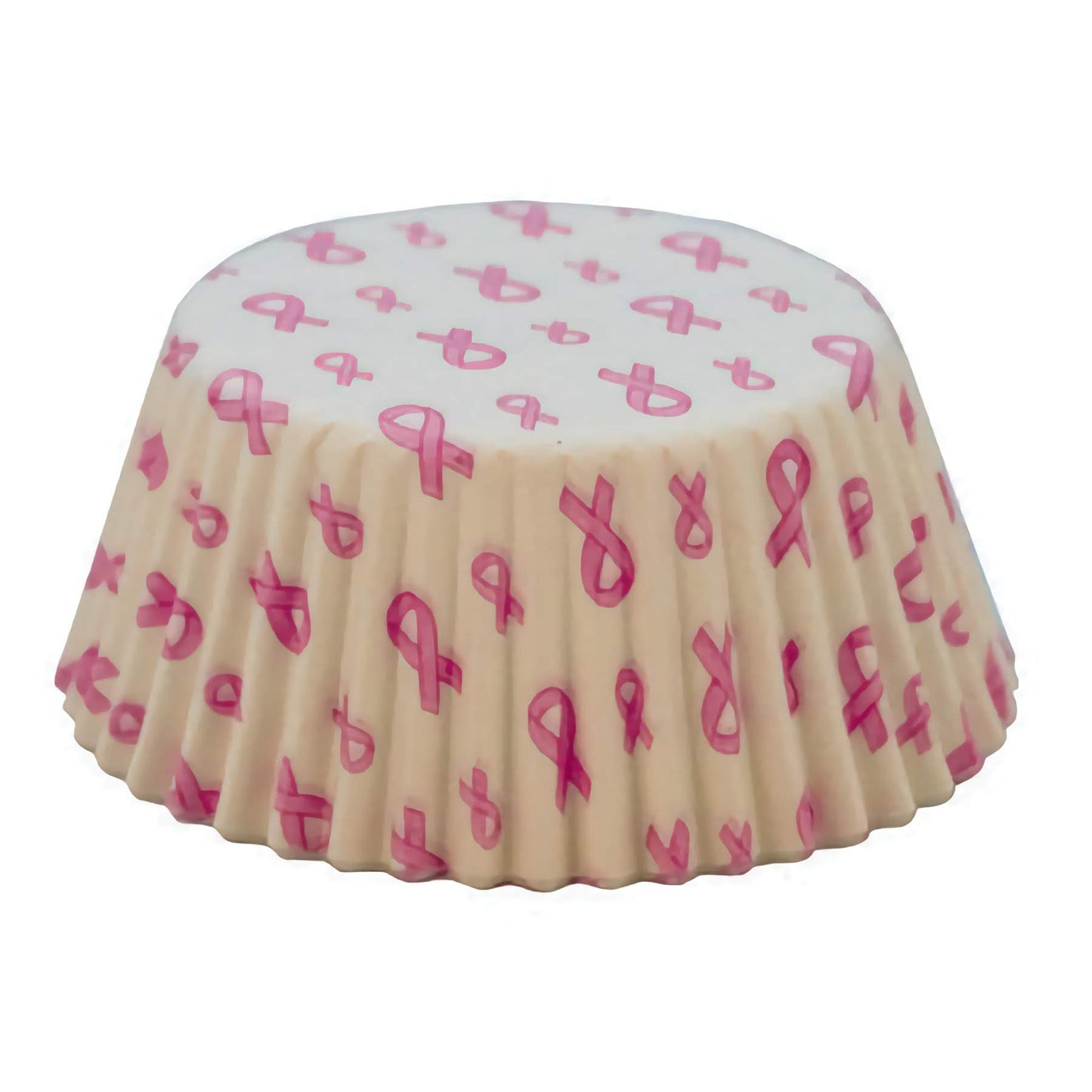 Pink Ribbon Standard Cupcake Liners - 75 Count