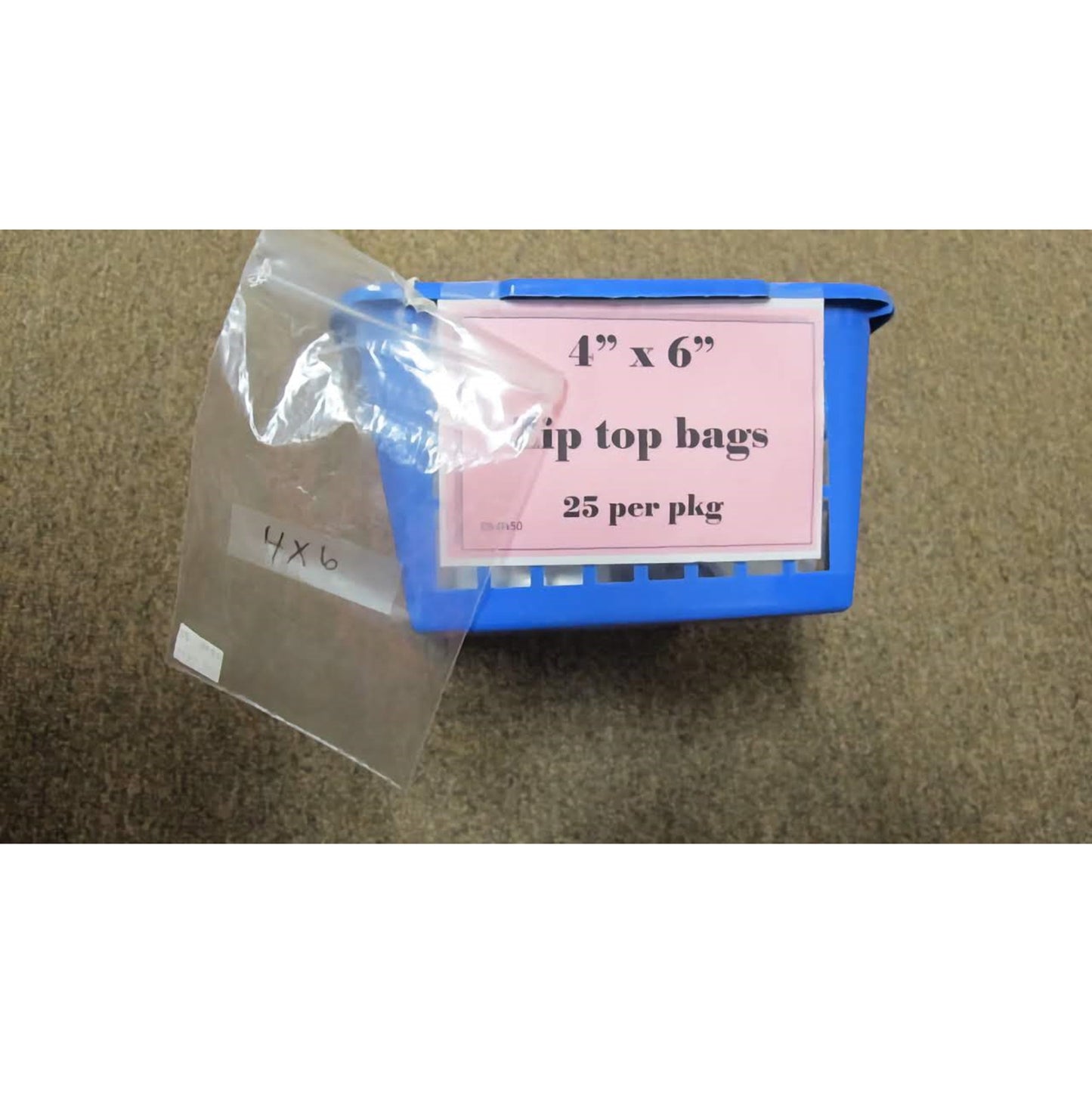 Poly Ziplock Bags 4" X 6" 25/pkg