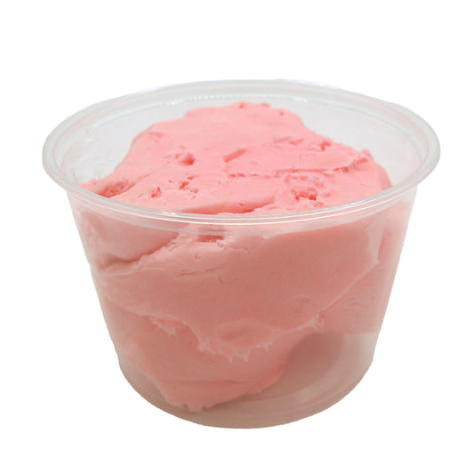 1-pound container of pink raspberry super cream candy center filling for dipped chocolates and confections