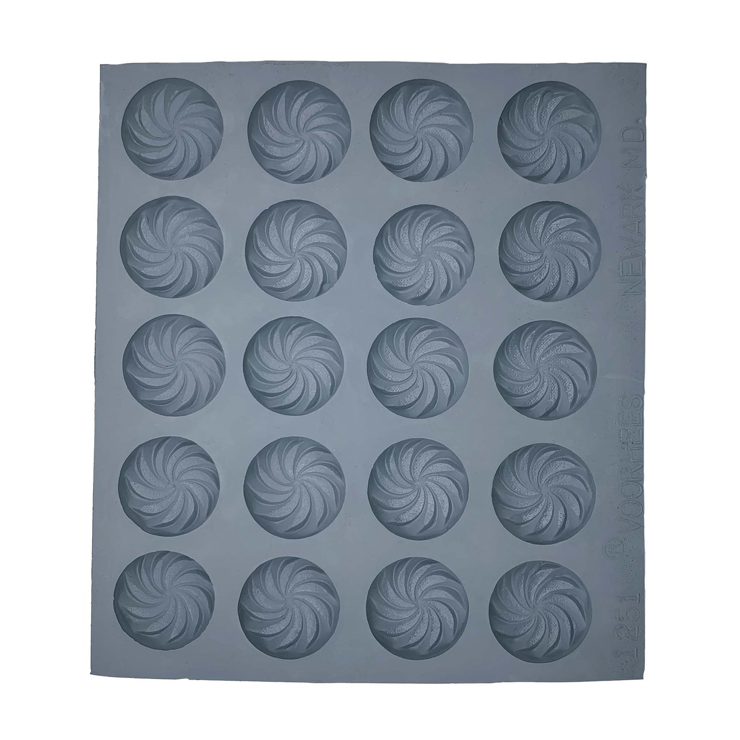 Swirl Rubber Mint Mold