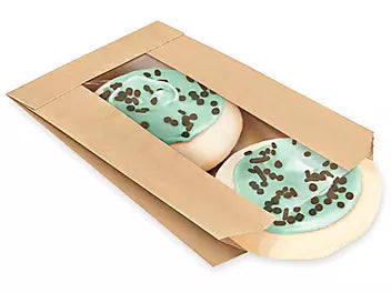 Single Serve Kraft Cookie Bag with Window