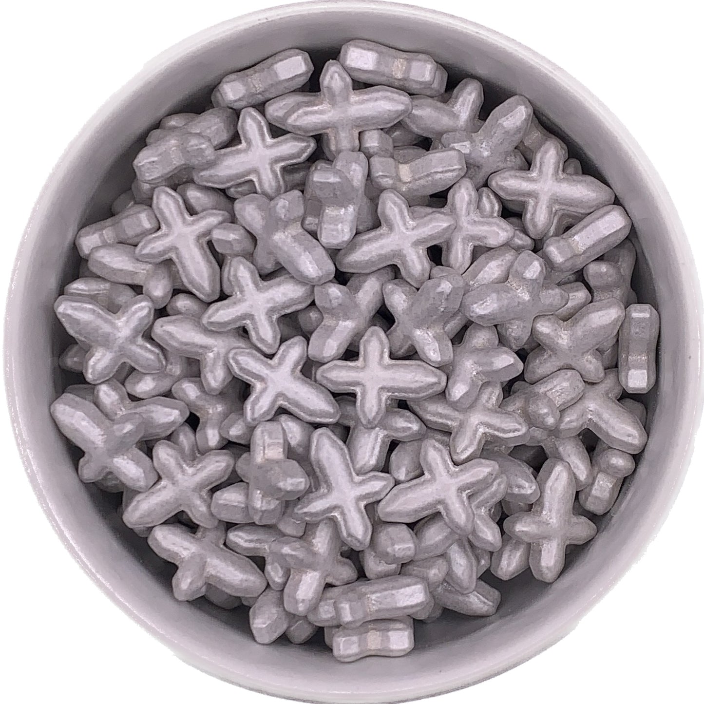 Silver Cross Shaped Sprinkles