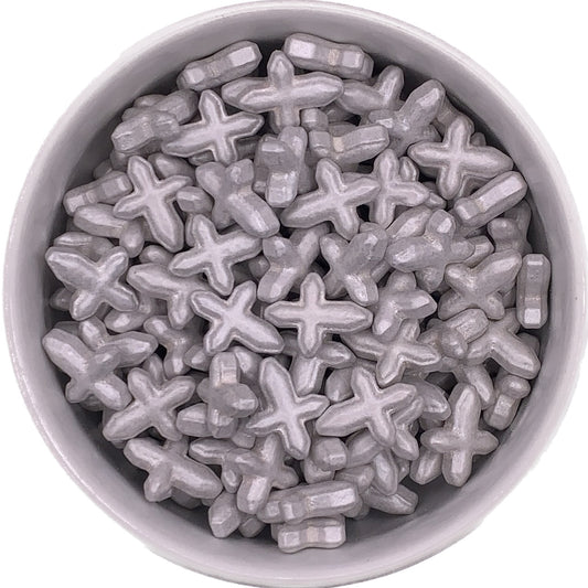 Silver Cross Shaped Sprinkles